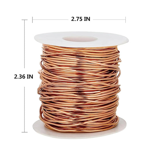 18 Gauge Copper Wire for Electroculture Plant Stakes Copper Mesh Roll Soft Copper Wire for Jewelry Making Copper Coils for Gardening Pure Copper Wire for Plants 1.0 MM Diameter 147 Feet